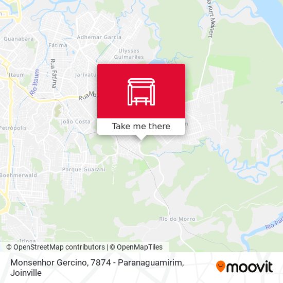 Monsenhor Gercino, 7874 - Paranaguamirim map