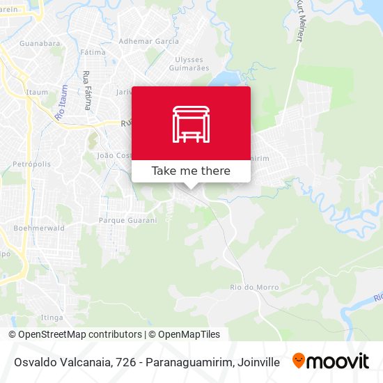 Osvaldo Valcanaia, 726 - Paranaguamirim map