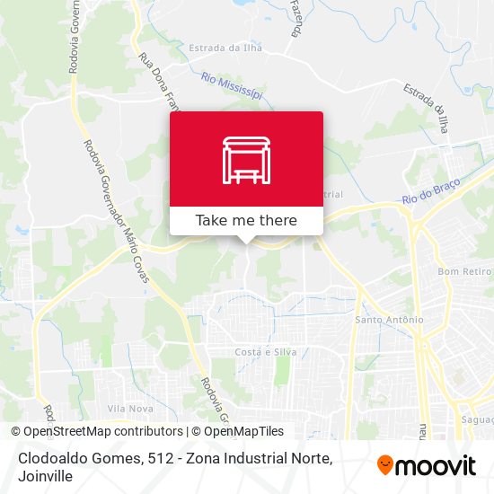 Clodoaldo Gomes, 512 - Zona Industrial Norte map