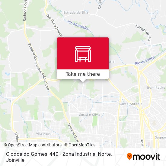 Clodoaldo Gomes, 440 - Zona Industrial Norte map