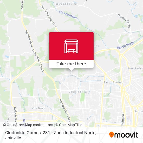 Clodoaldo Gomes, 231 - Zona Industrial Norte map