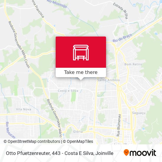 Otto Pfuetzenreuter, 443 - Costa E Silva map