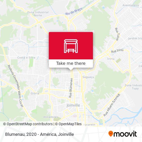 Blumenau, 2020 - América map