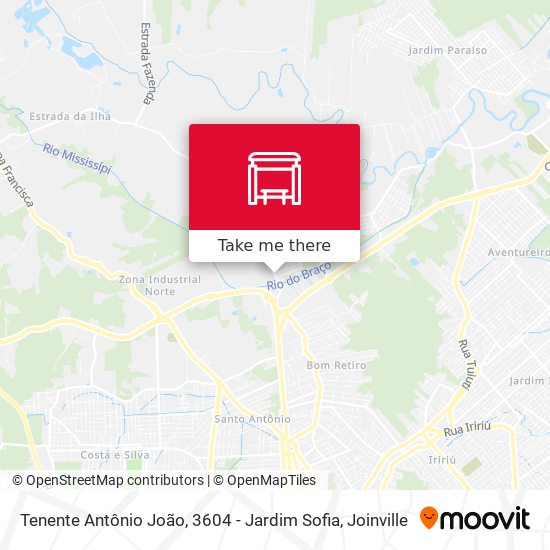 Mapa Tenente Antônio João, 3604 - Jardim Sofia