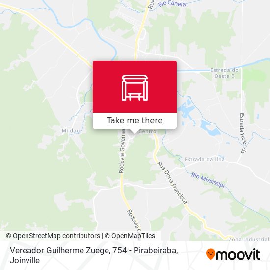 Vereador Guilherme Zuege, 754 - Pirabeiraba map