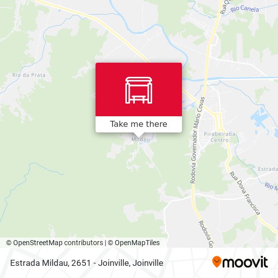 Mapa Estrada Mildau, 2651 - Joinville