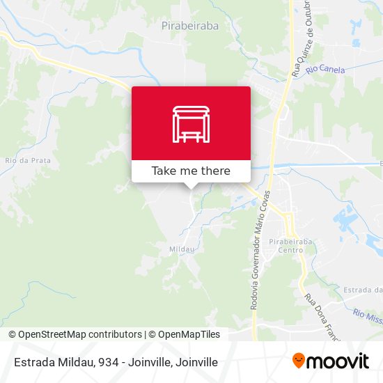 Estrada Mildau, 934 - Joinville map