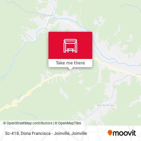 Sc-418, Dona Francisca - Joinville map