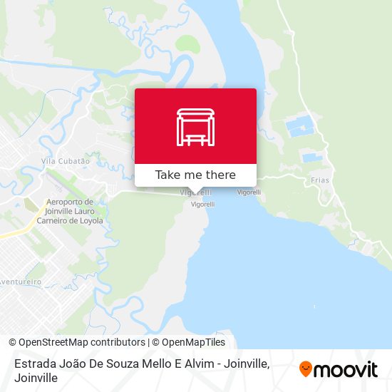 Estrada João De Souza Mello E Alvim - Joinville map