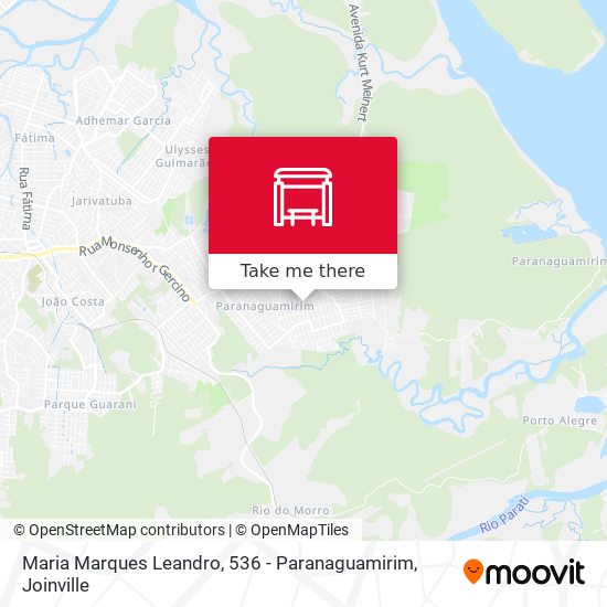 Mapa Maria Marques Leandro, 536 - Paranaguamirim