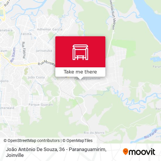 Mapa João Antônio De Souza, 36 - Paranaguamirim