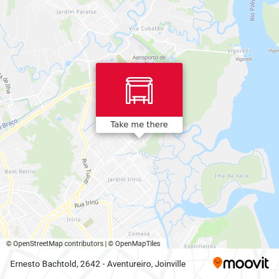 Ernesto Bachtold, 2642 - Aventureiro map