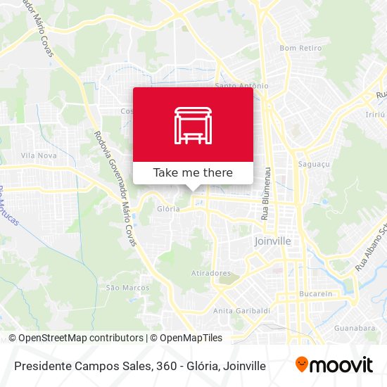 Presidente Campos Sales, 360 - Glória map