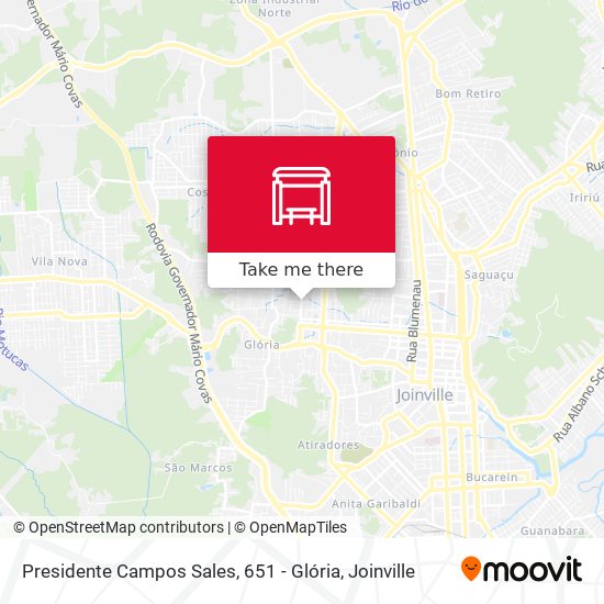 Mapa Presidente Campos Sales, 651 - Glória