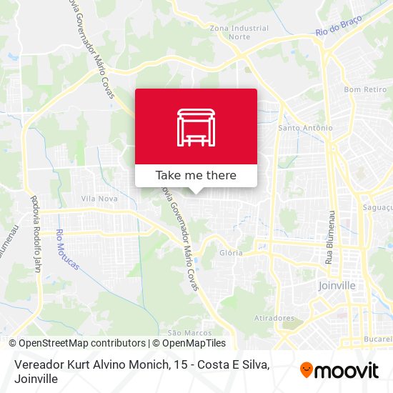 Mapa Vereador Kurt Alvino Monich, 15 - Costa E Silva