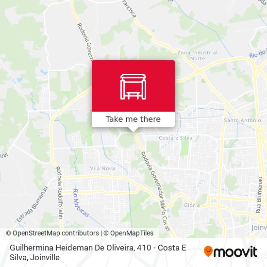 Guilhermina Heideman De Oliveira, 410 - Costa E Silva map