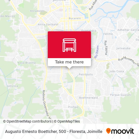 Augusto Ernesto Boettcher, 500 - Floresta map