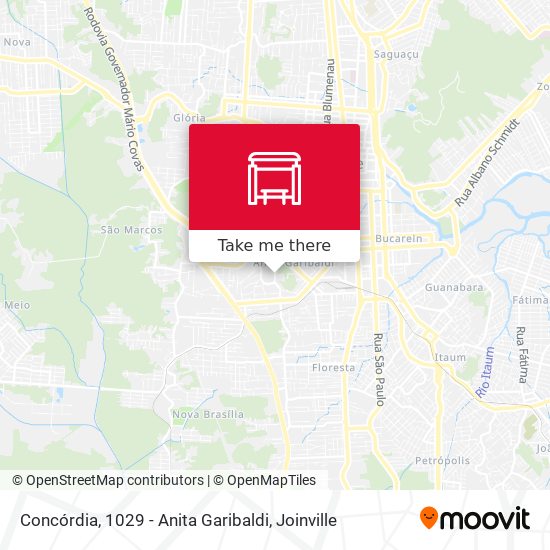 Concórdia, 1029 - Anita Garibaldi map