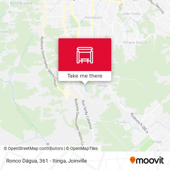 Ronco Dágua, 361 - Itinga map