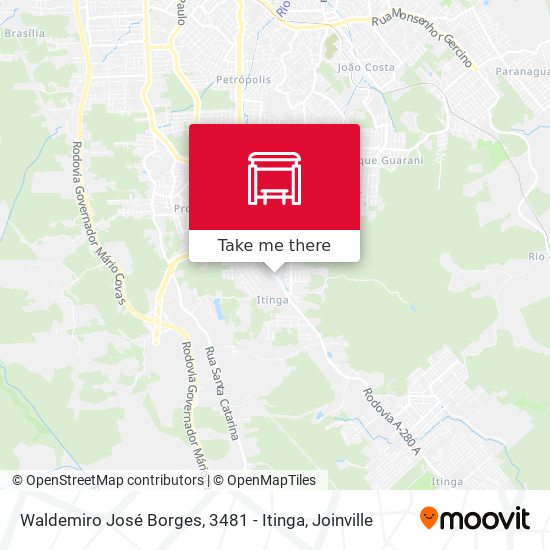 Waldemiro José Borges, 3481 - Itinga map