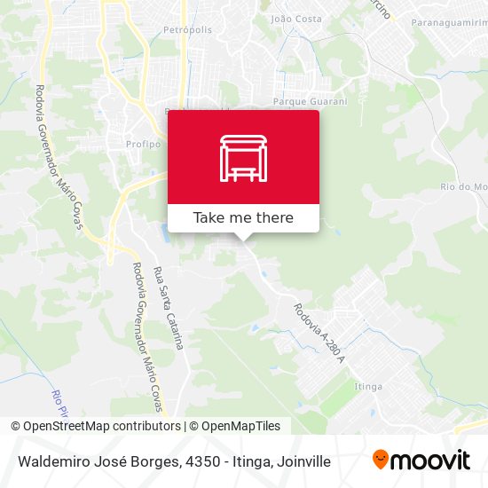 Waldemiro José Borges, 4350 - Itinga map