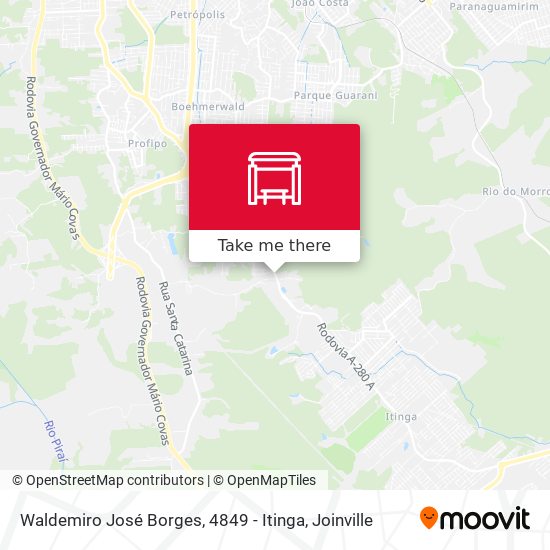 Mapa Waldemiro José Borges, 4849 - Itinga
