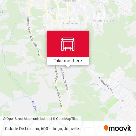Cidade De Luziana, 600 - Itinga map