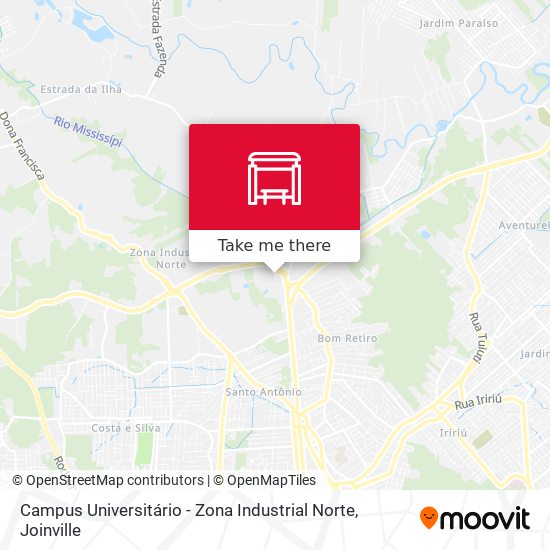 Campus Universitário - Zona Industrial Norte map