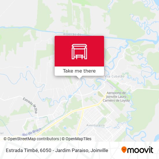 Mapa Estrada Timbé, 6050 - Jardim Paraiso