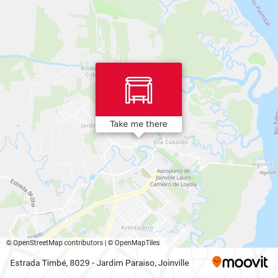 Mapa Estrada Timbé, 8029 - Jardim Paraiso