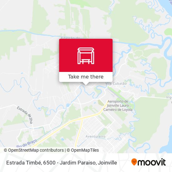 Mapa Estrada Timbé, 6500 - Jardim Paraiso