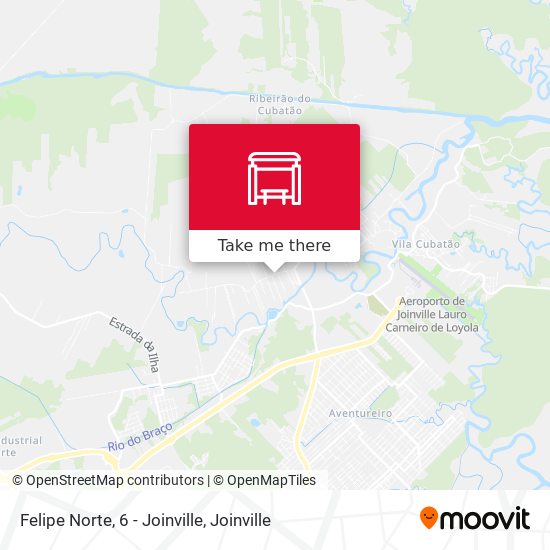 Felipe Norte, 6 - Joinville map