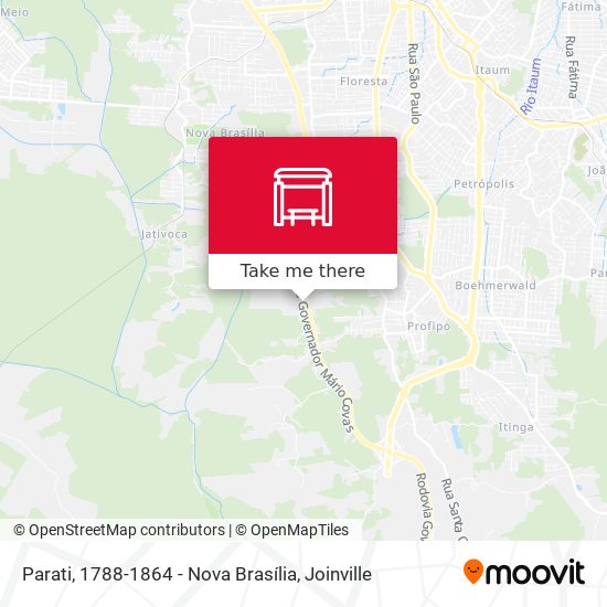 Parati, 1788-1864 - Nova Brasília map