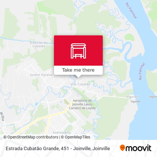 Estrada Cubatão Grande, 451 - Joinville map