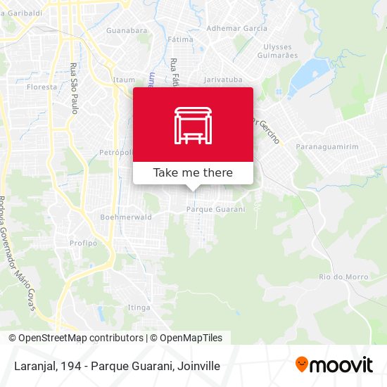 Laranjal, 194 - Parque Guarani map
