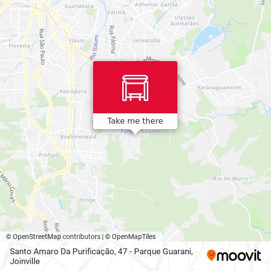 Santo Amaro Da Purificação, 47 - Parque Guarani map