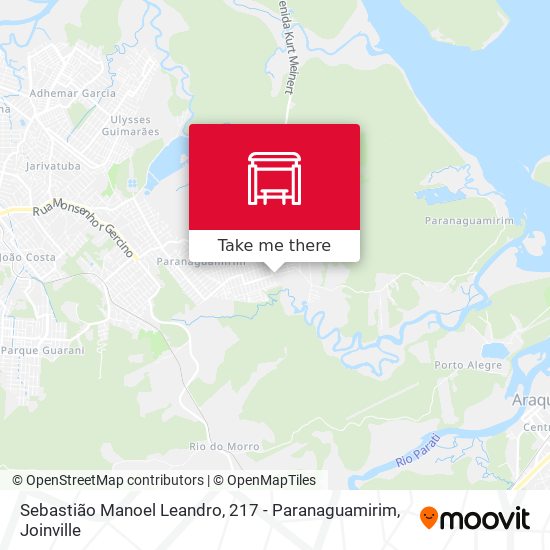 Mapa Sebastião Manoel Leandro, 217 - Paranaguamirim