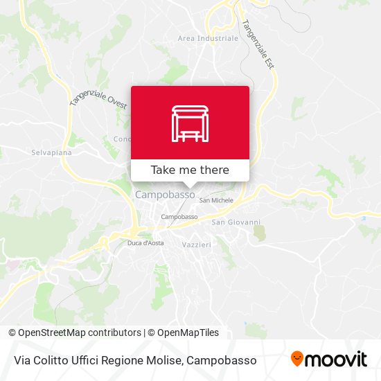 Via Colitto Uffici Regione Molise map