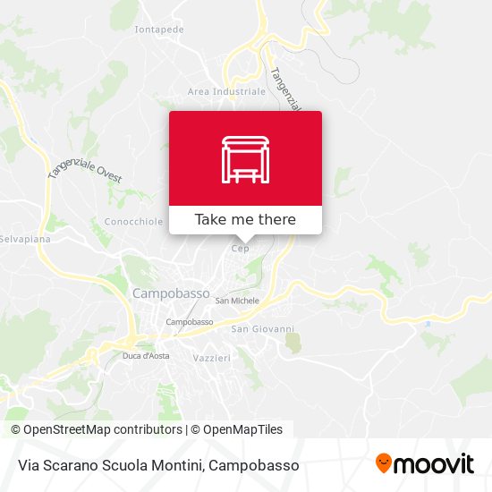 Via Scarano Scuola Montini map