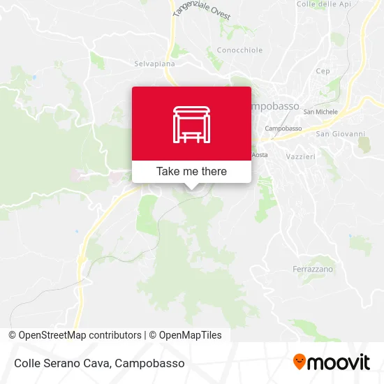 Colle Serano Quarry map
