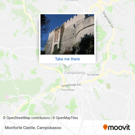 Monforte Castle map