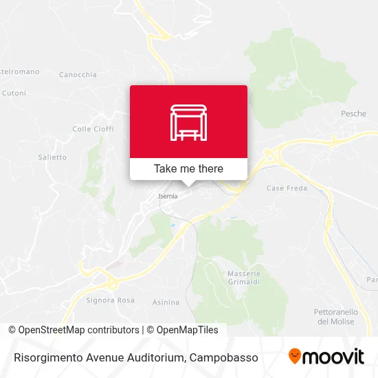 Risorgimento Avenue Auditorium map