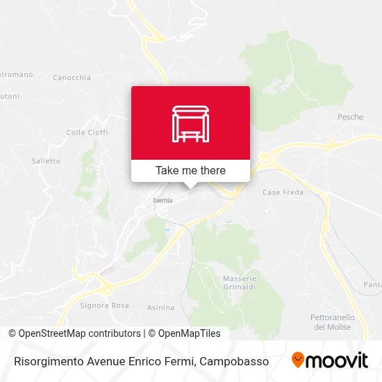 Risorgimento Avenue Enrico Fermi map