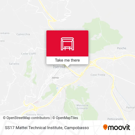 SS17 Mattei Technical Institute map