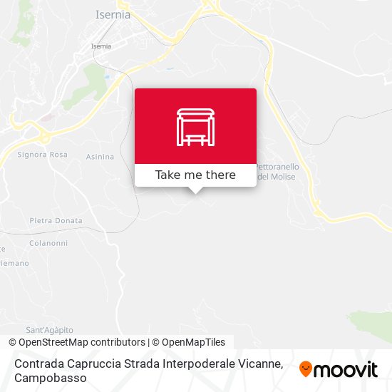 Contrada Capruccia Strada Interpoderale Vicanne map