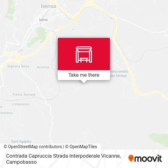 Contrada Capruccia Strada Interpoderale Vicanne map