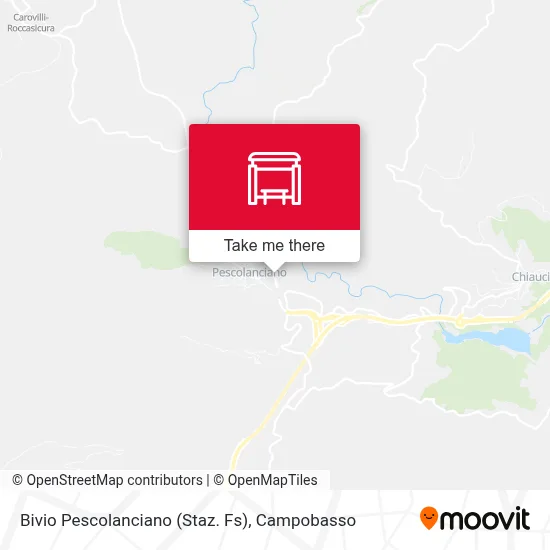 Bivio Pescolanciano (Staz. Fs) map