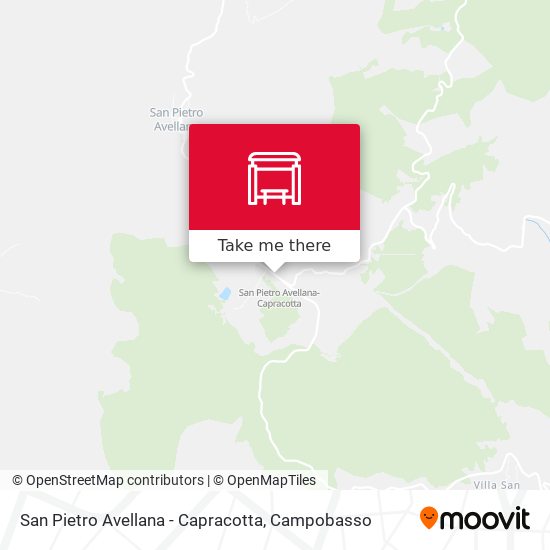 San Pietro Avellana - Capracotta map