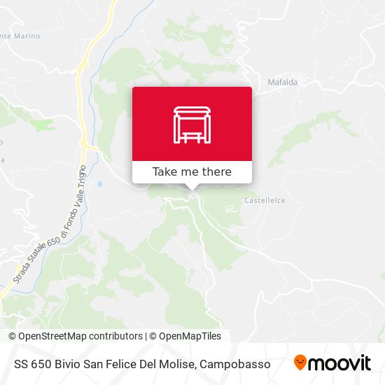 SS 650 Bivio San Felice Del Molise map