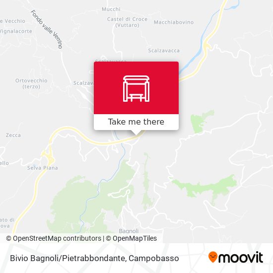 Bivio Bagnoli/Pietrabbondante map